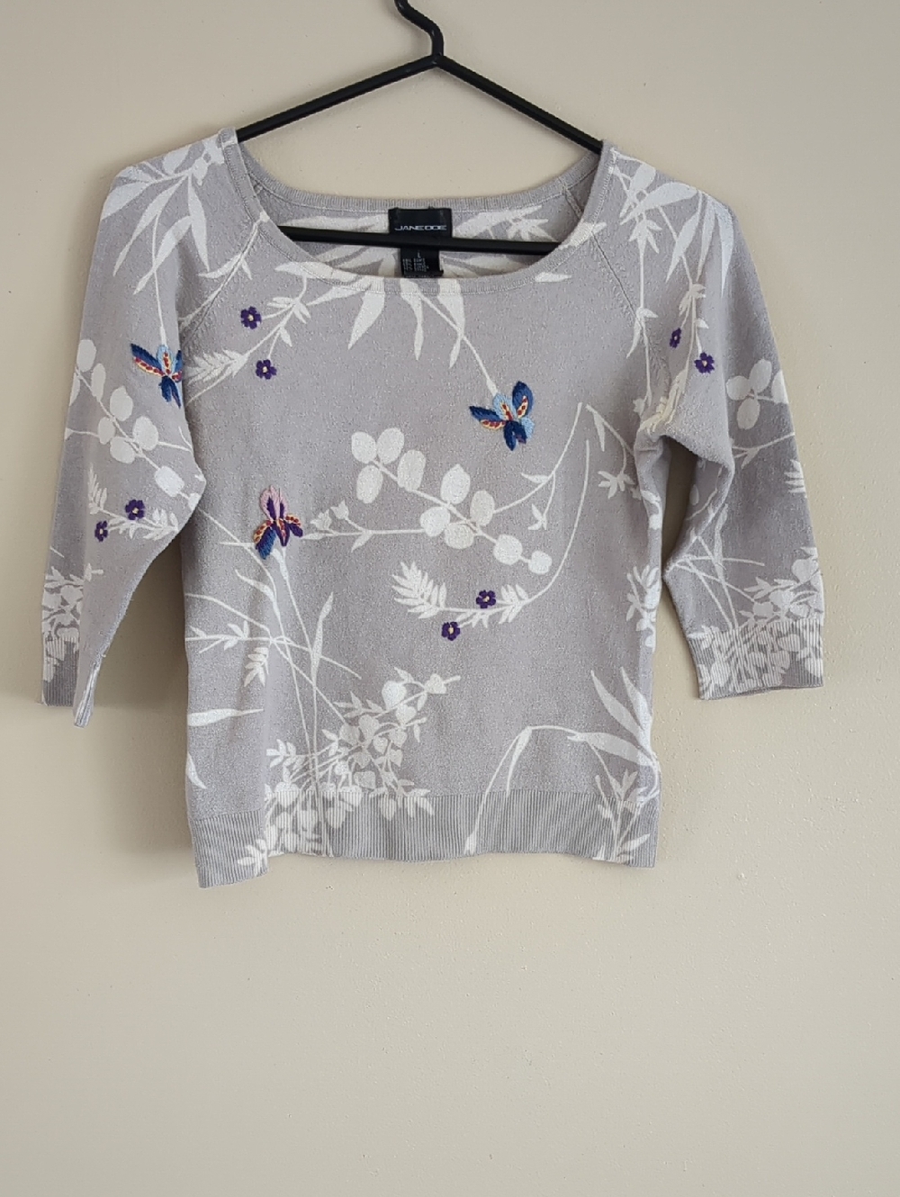 Large Jane Doe Embroidered Floral Top